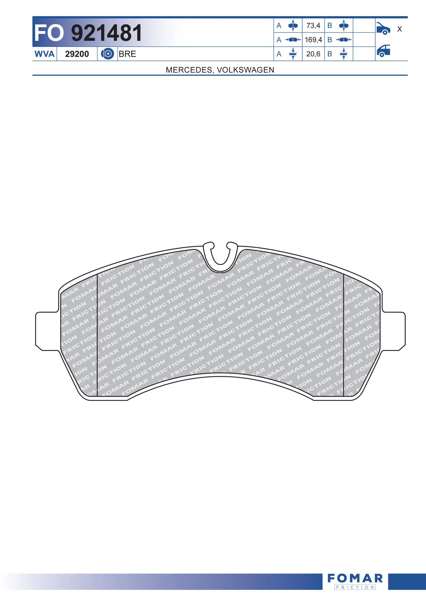 Brake Pad Set, disc brake